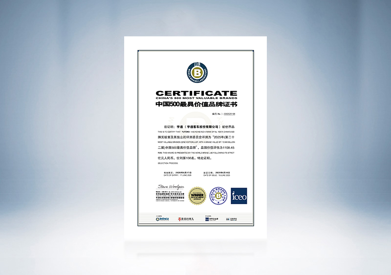 中国500最具价值品牌--证书